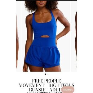 Women's Free People Movement Righteous Runsie Electric Shock Size L